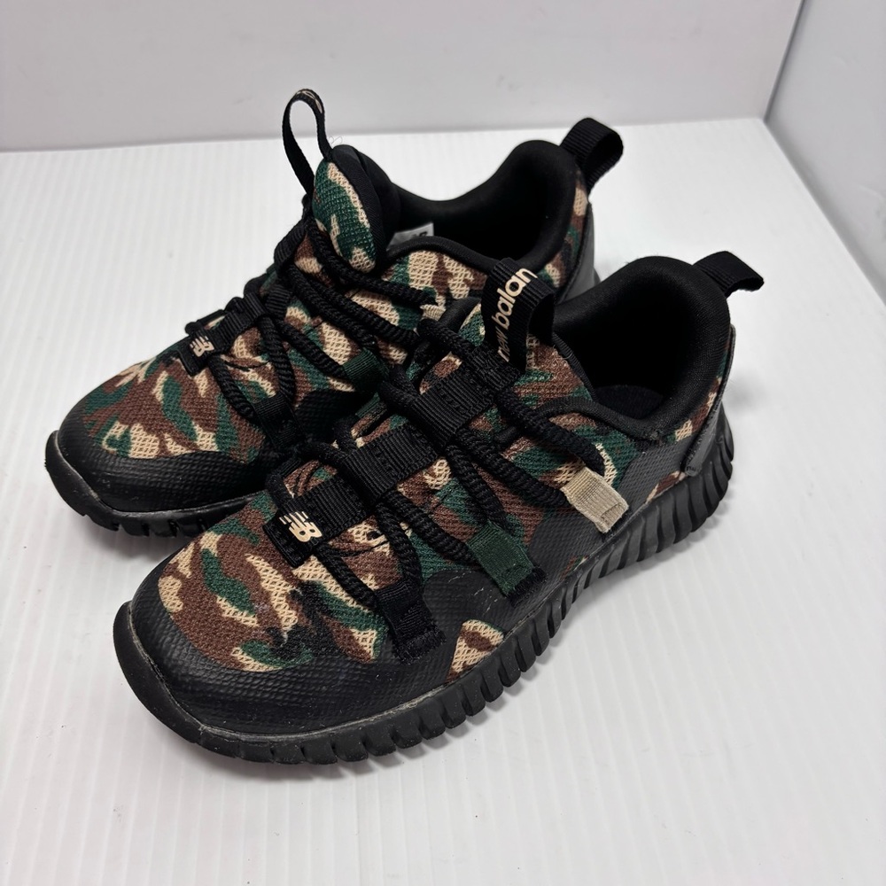 New Balance Kids Camouflage Athletic Sneakers - Green, Brown, Black